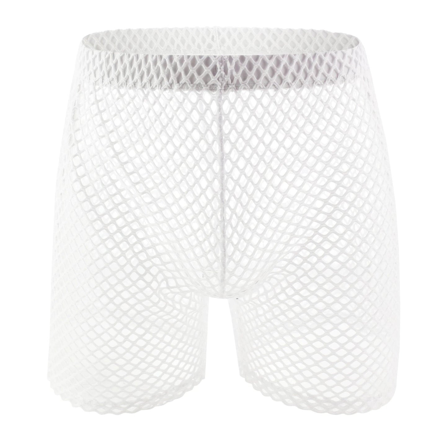 Mens Transparent Fishnet Set