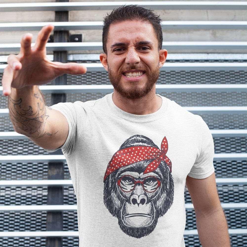 Monkey Bandana Graphic Tee - Bold & Fun Style