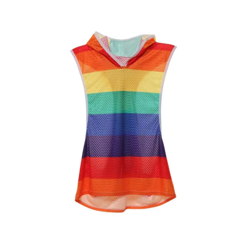 New Rainbow Hooded Men's Tank Tops