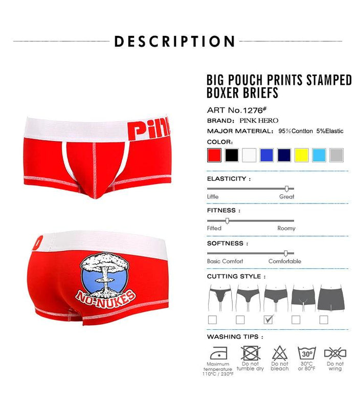 Novelty Funny Printing Male Boxer Briefs