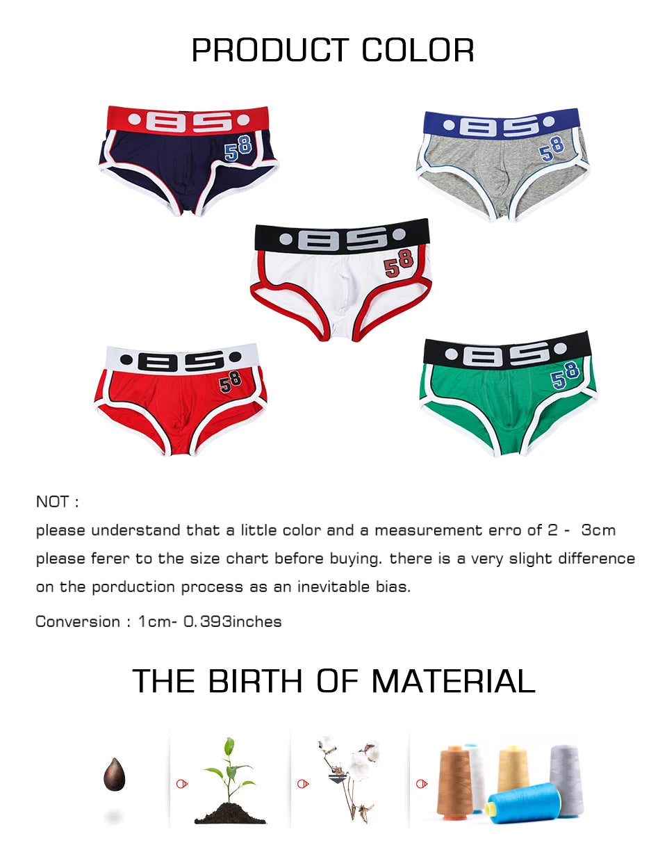 ORLVS Brand Men's Underwear - Stylish Boxer Shorts and Briefs