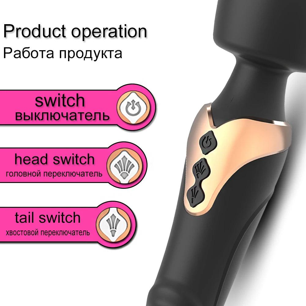 Powerful Dual Motor Silicone Vibrator