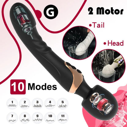 Powerful Dual Motor Silicone Vibrator