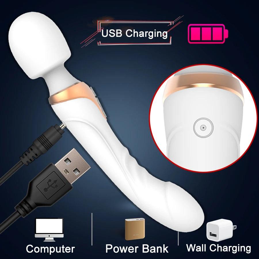 Powerful Dual Motor Silicone Vibrator