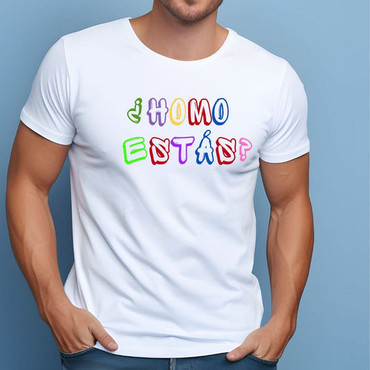 "Homo Estas" Fun Phrase T-Shirt - Funny Cotton Tee