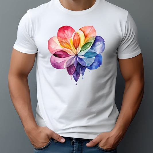 Rainbow Romance Graphic T-shirt: Embrace Love