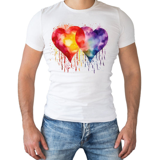 Rainbow Romance Valentine's Graphic Tee