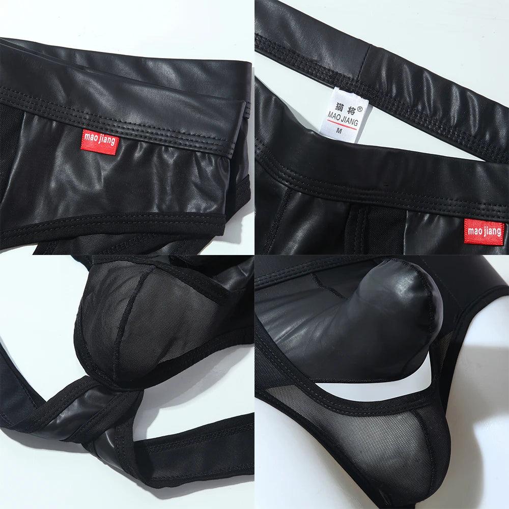 PU Leather Sexy Underwear