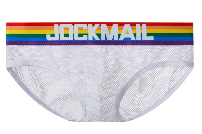 Rainbow Mesh Briefs for Gay Men