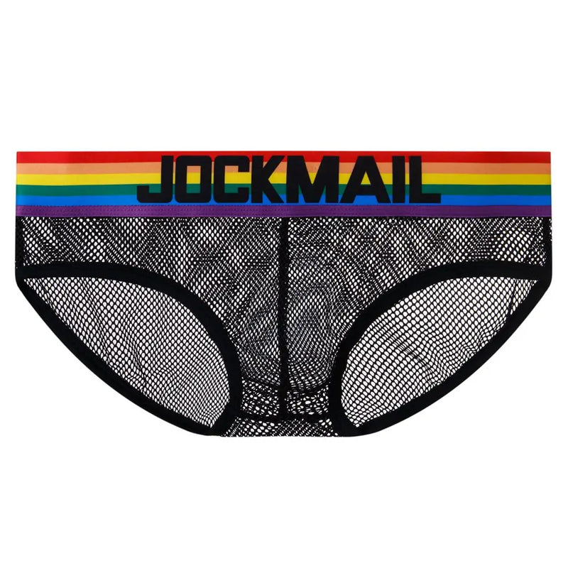 Rainbow Mesh Briefs for Gay Men