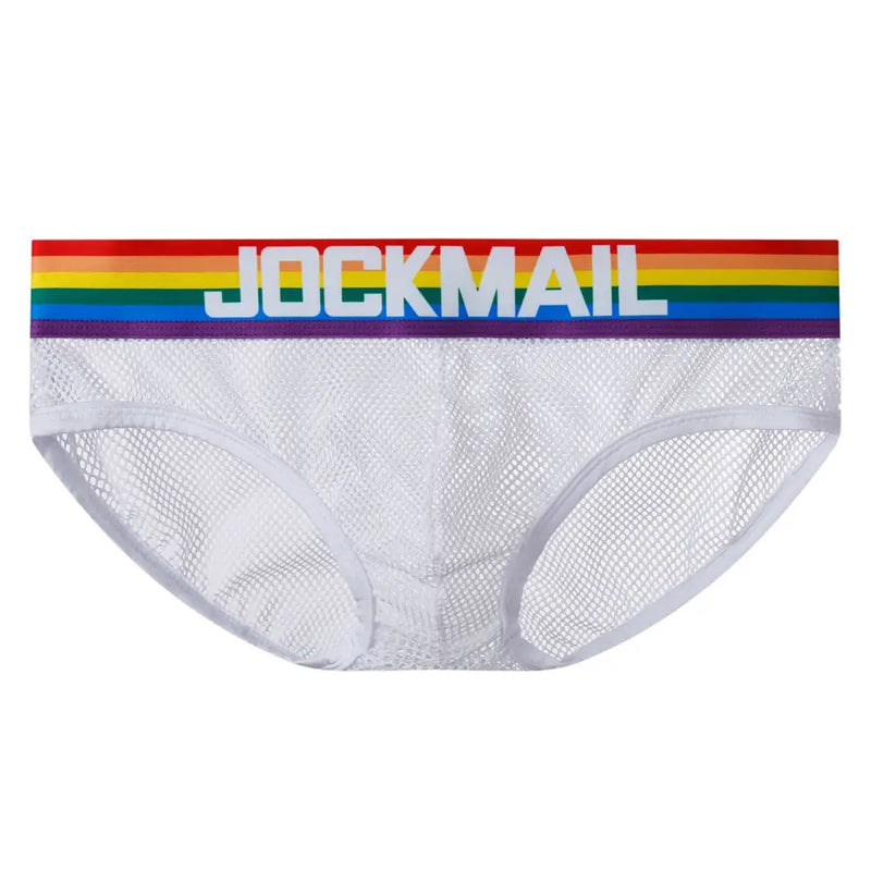 Rainbow Mesh Briefs for Gay Men