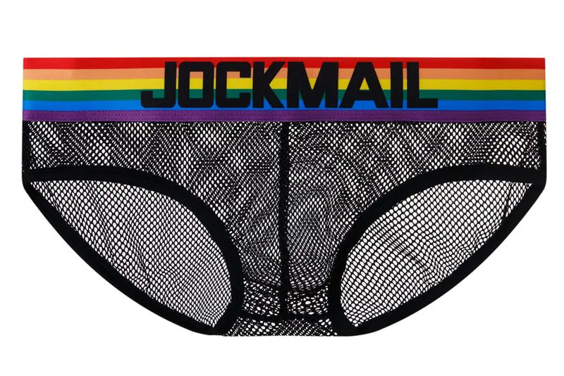 Rainbow Mesh Briefs for Gay Men