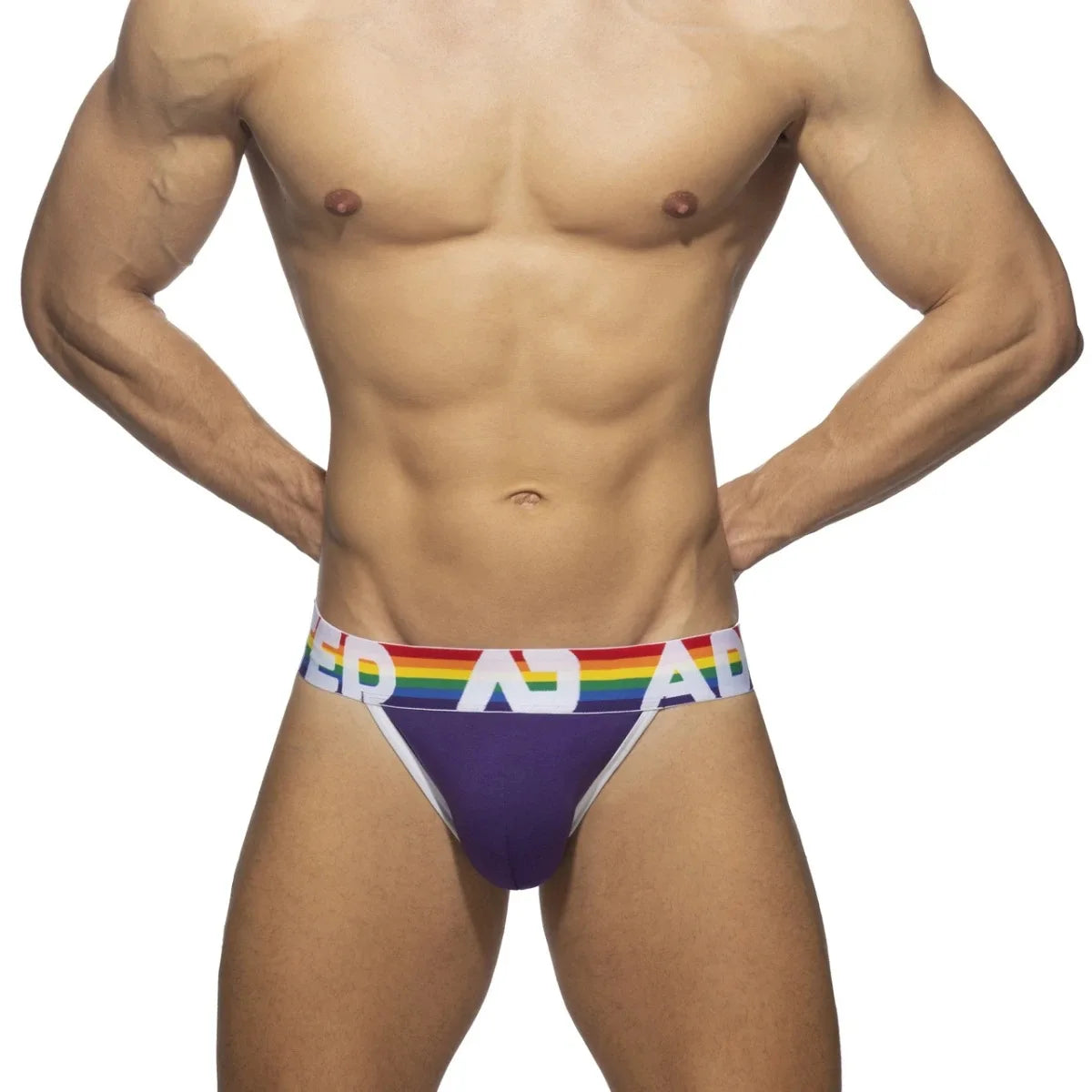 Rainbow Mid-Waist Men's Tanga Briefs