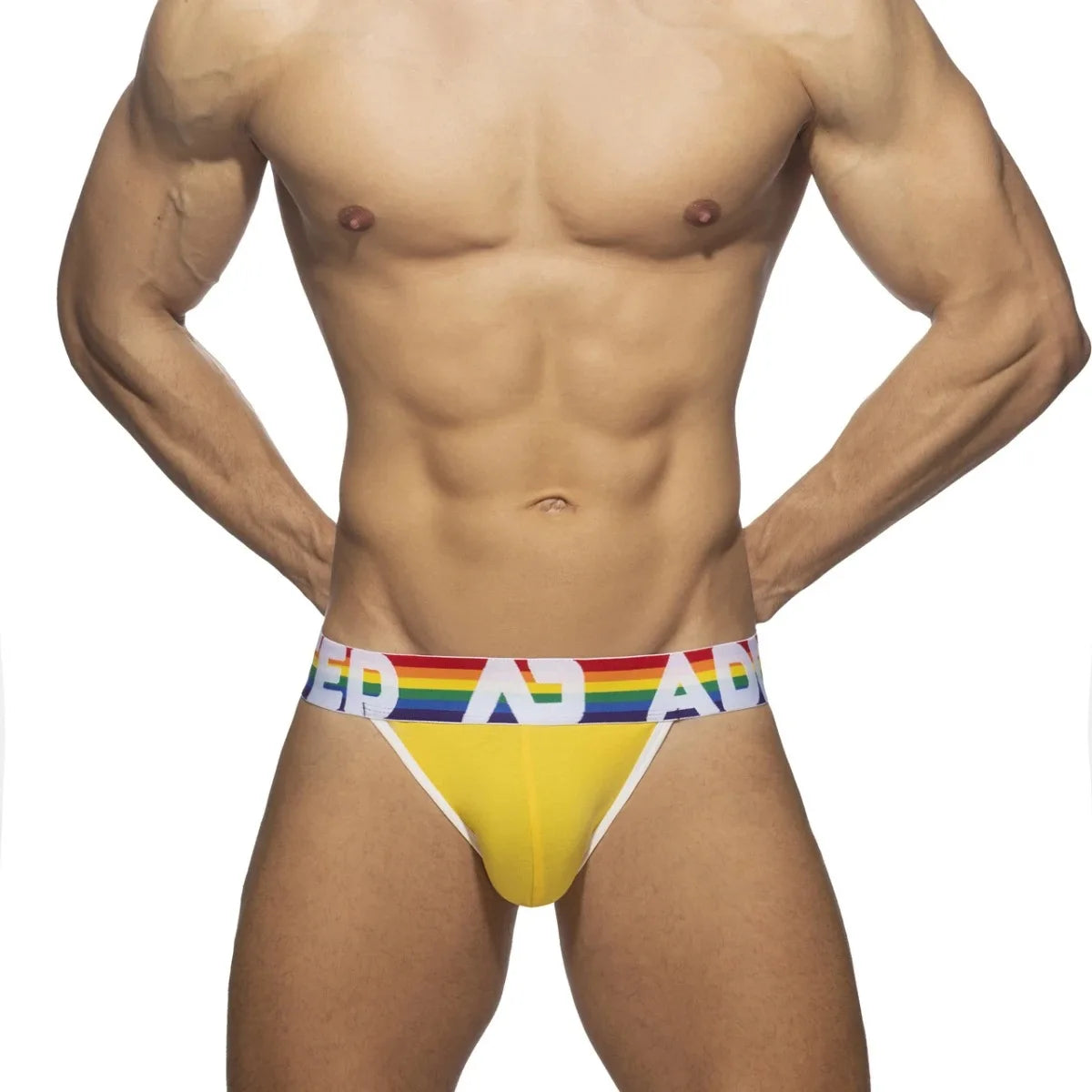 Rainbow Mid-Waist Men's Tanga Briefs