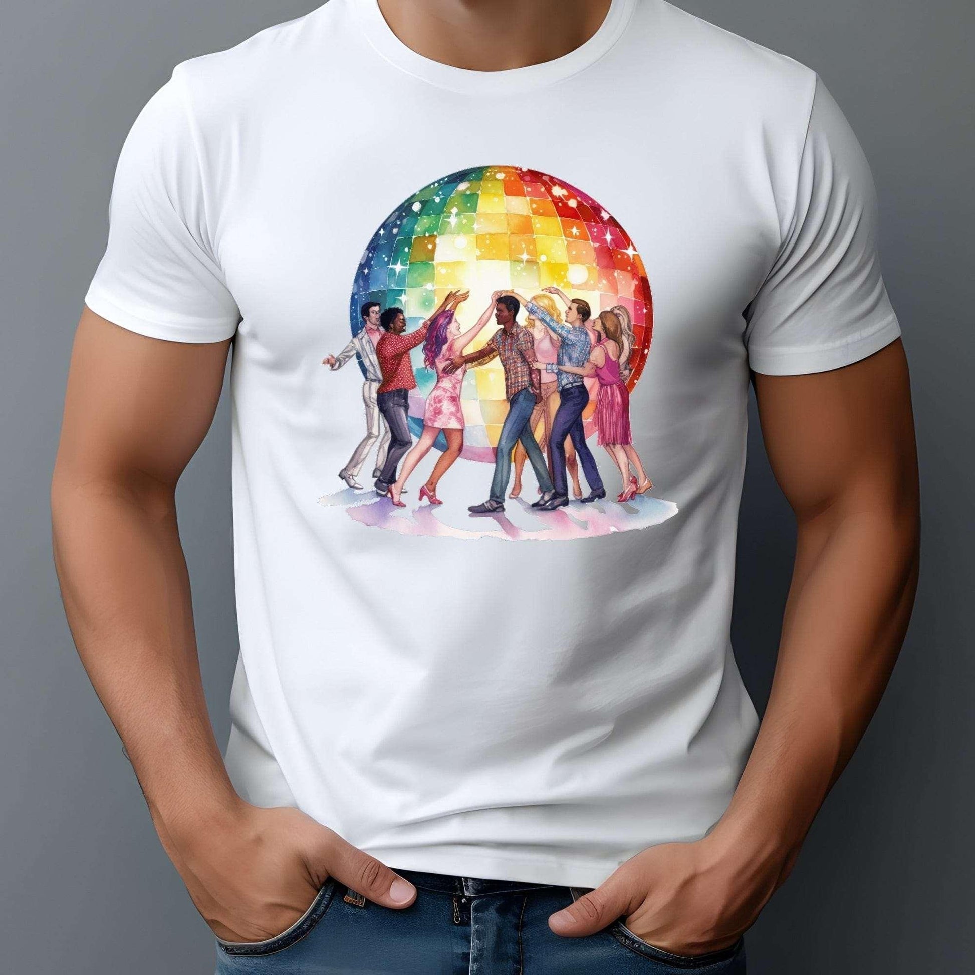 Rainbow Romance Valentine's Tee