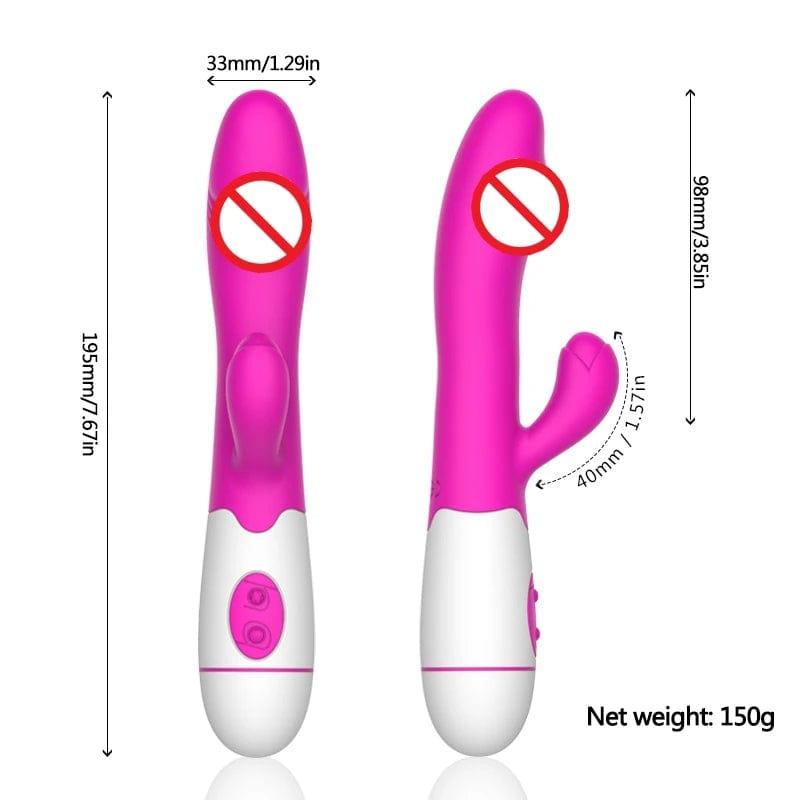 Rechargeable G Spot Rabbit Vibrator - 30 Speeds