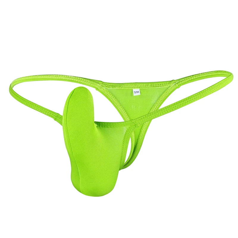 Sissy Mens Thongs with Penis Pouch Sleeve