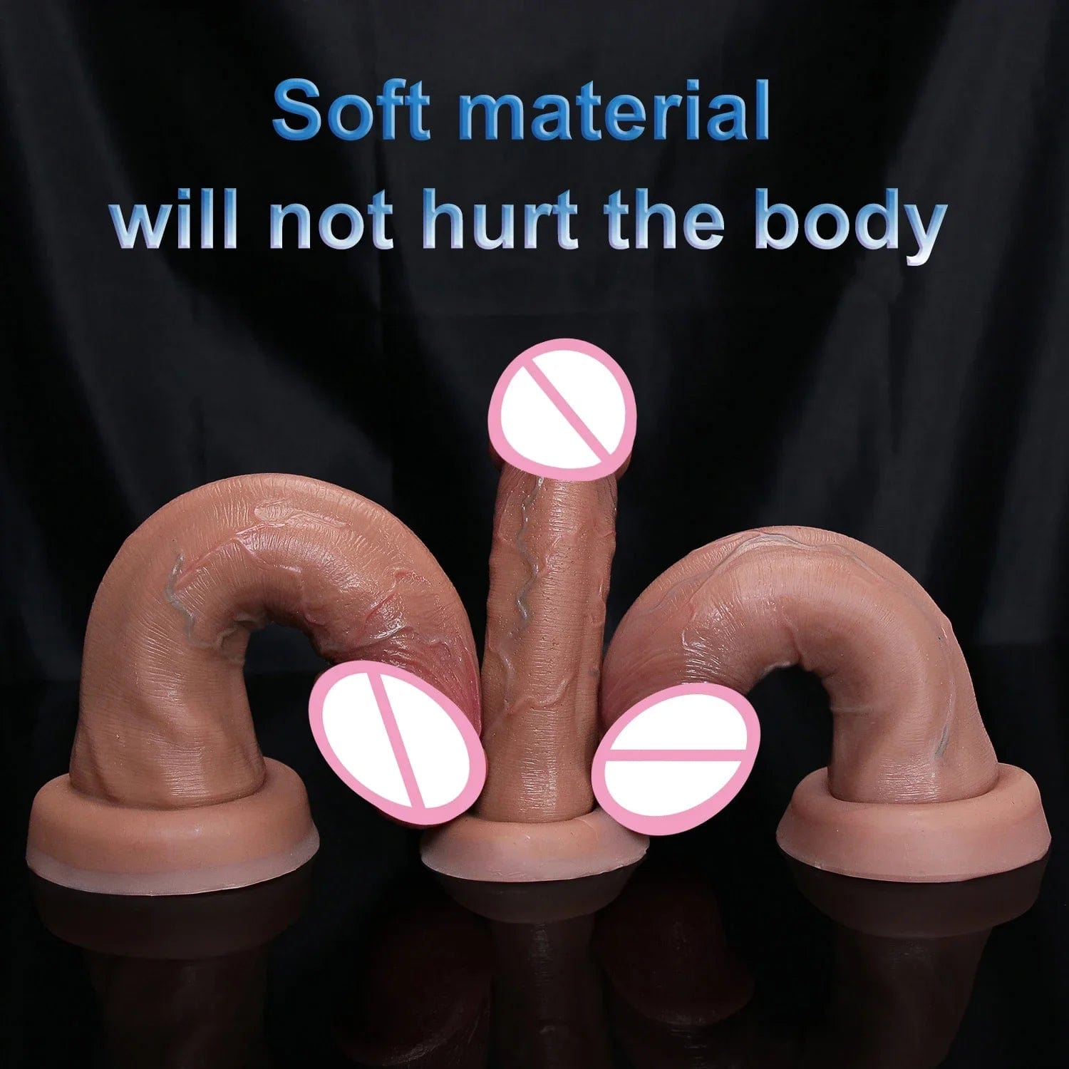 Realistic Silicone Dildo with Suction Cup