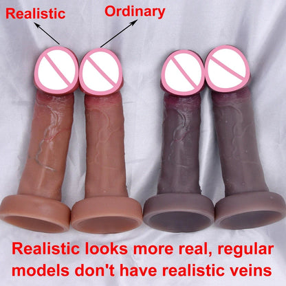 Realistic Silicone Dildo with Suction Cup