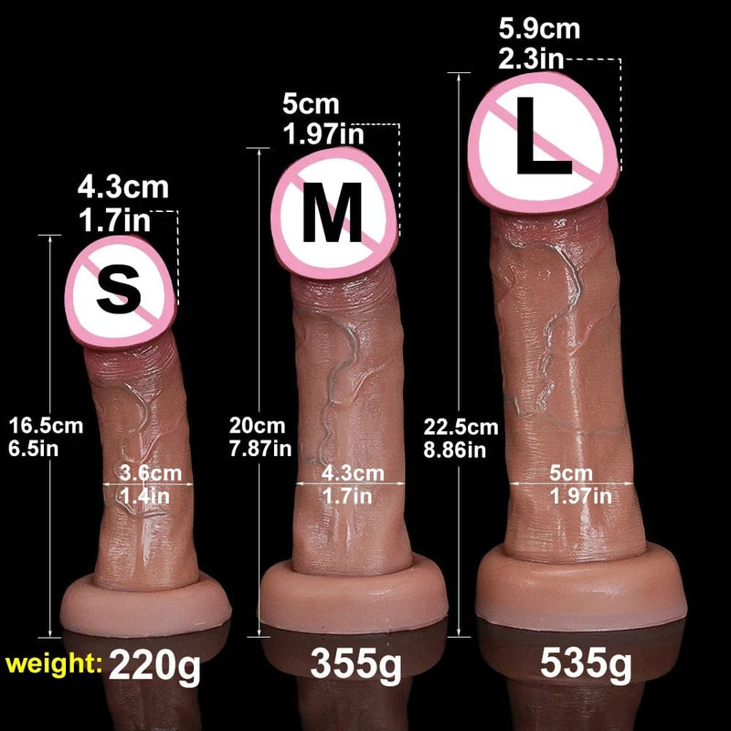 Realistic Silicone Dildo with Suction Cup