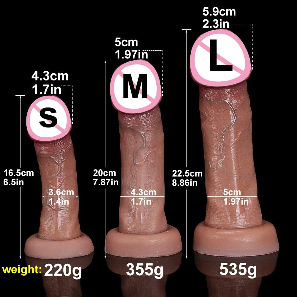 Realistic Silicone Dildo with Suction Cup