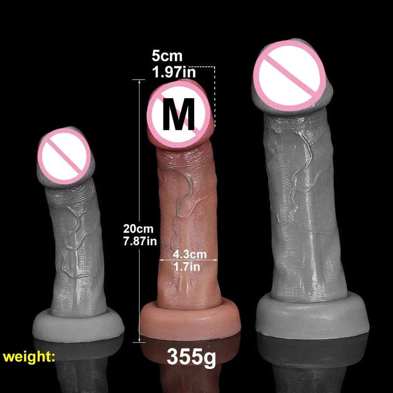 Realistic Silicone Dildo with Suction Cup