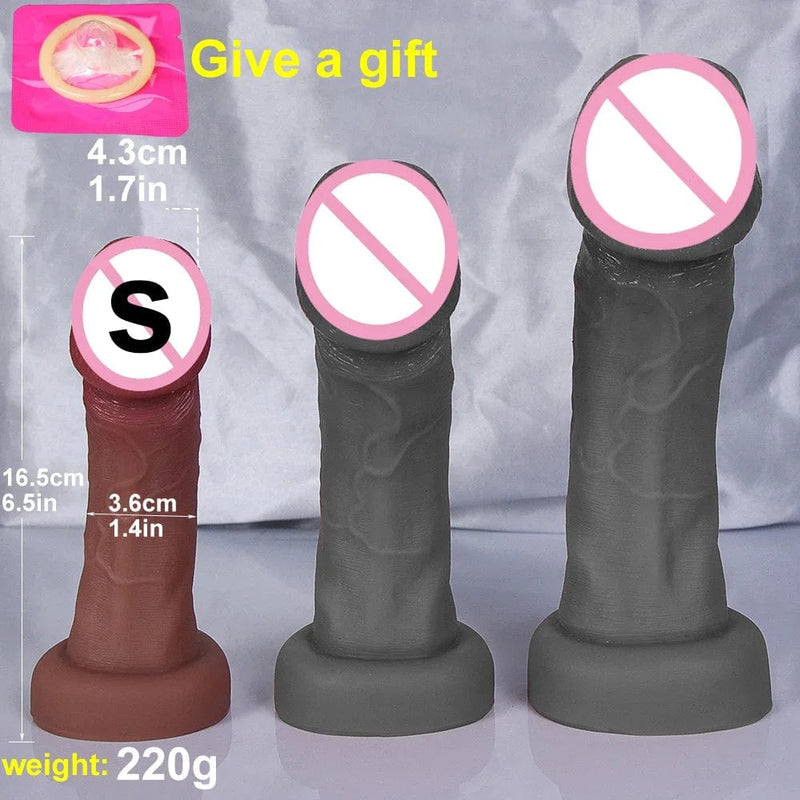 Realistic Silicone Dildo with Suction Cup