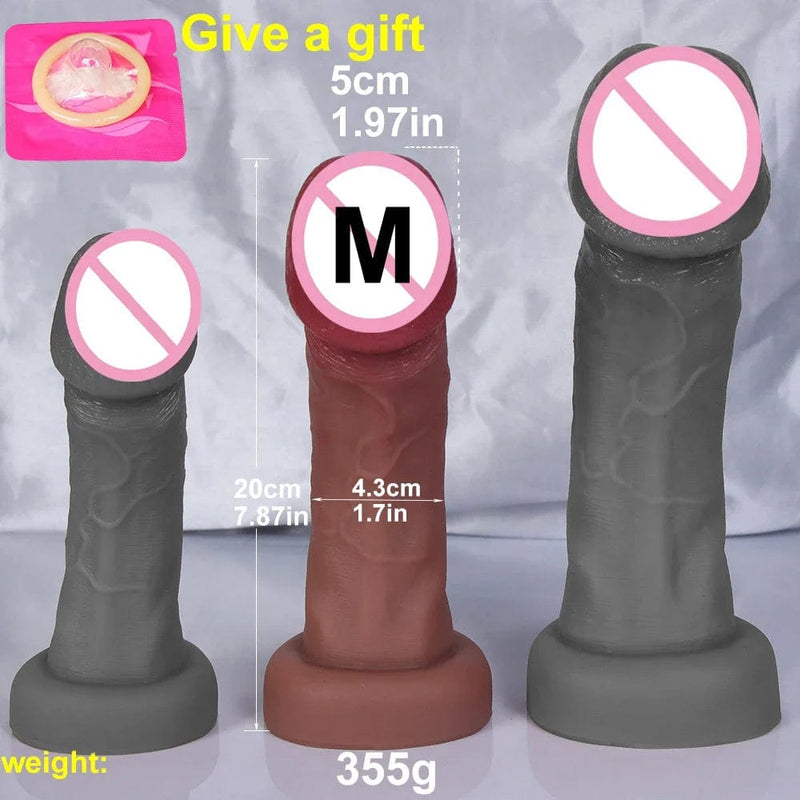 Realistic Silicone Dildo with Suction Cup