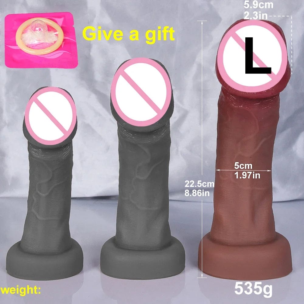 Realistic Silicone Dildo with Suction Cup