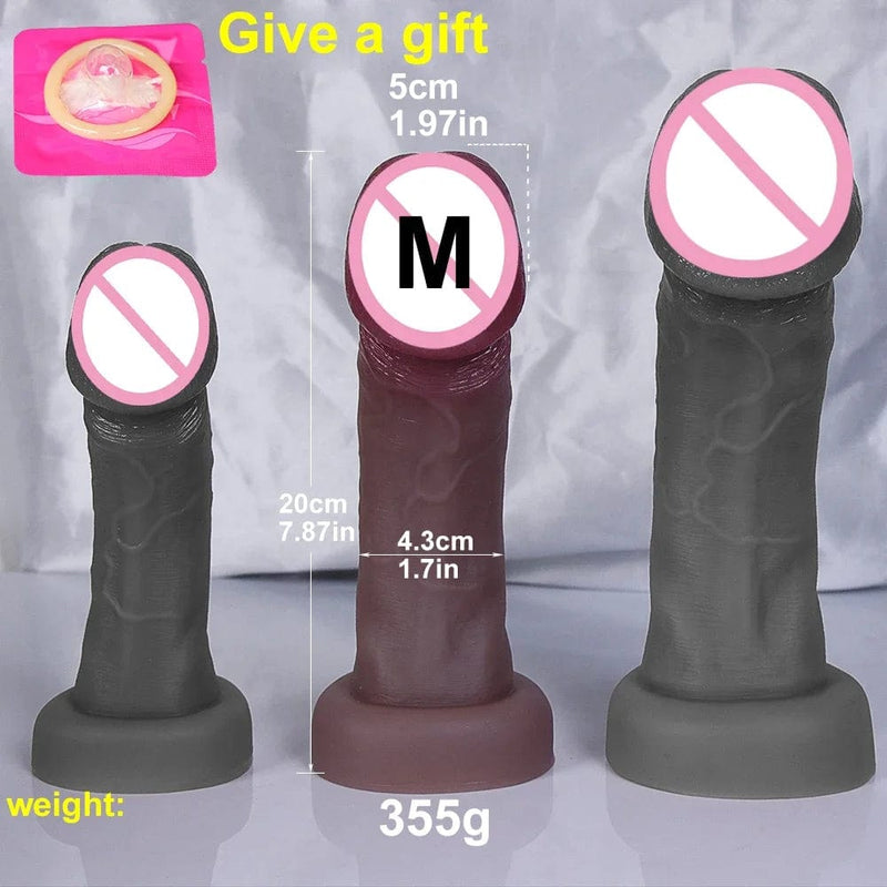 Realistic Silicone Dildo with Suction Cup