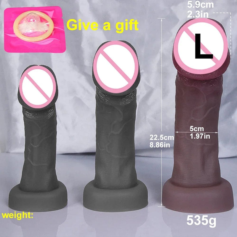 Realistic Silicone Dildo with Suction Cup