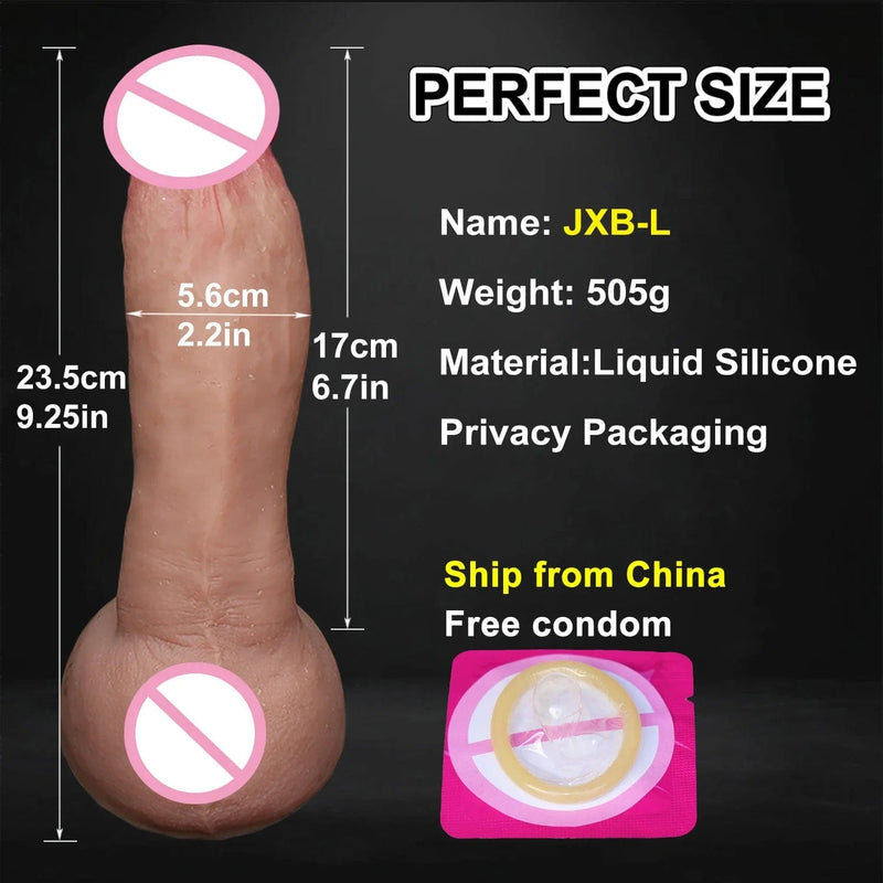 Realistic Silicone Dildo with Suction Cup