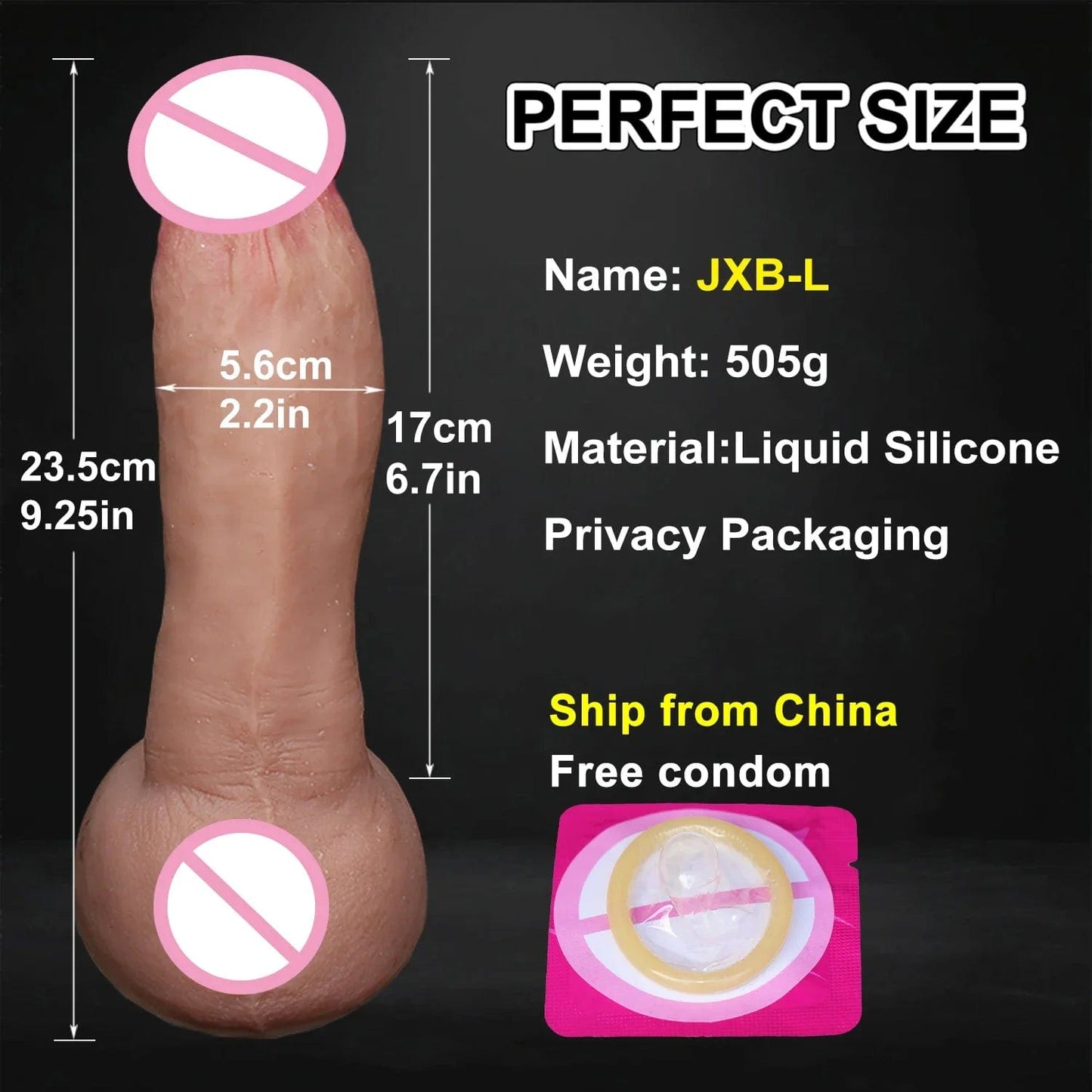 Realistic Silicone Dildo with Suction Cup