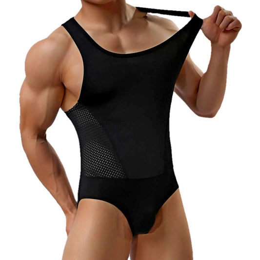 Breathable Mesh Bodysuits for Men
