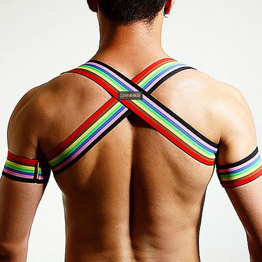 Colorful Rainbow Body Chest Harness