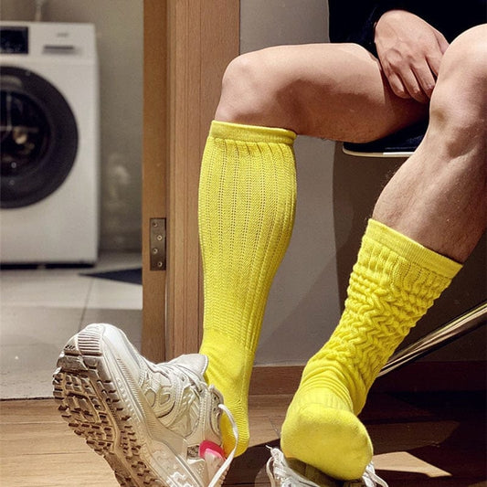 Men's Solid Long Tube Sweat Sport Socks