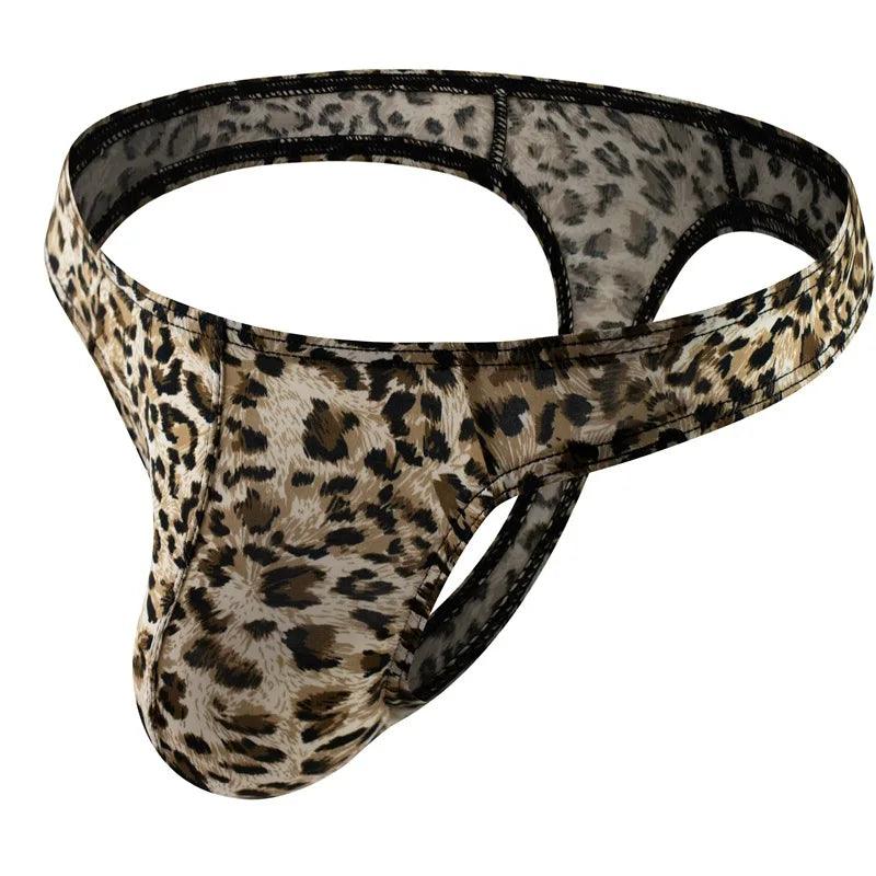 Thong Underwear with Sexy Leopard Print