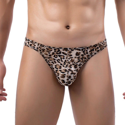 Thong Underwear with Sexy Leopard Print